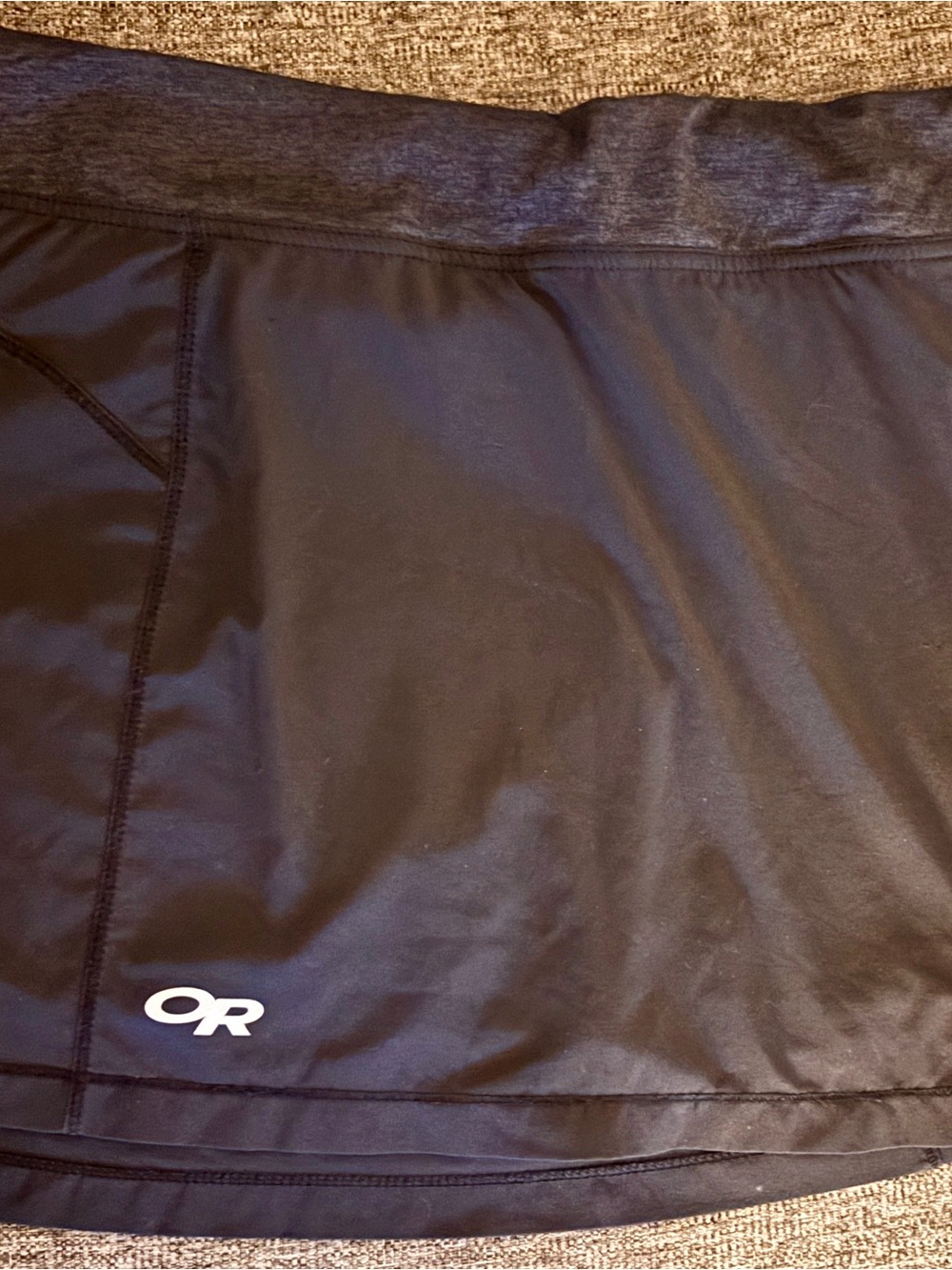 Outdoor Research women’s Black Athletic Skort with Heather Waistband